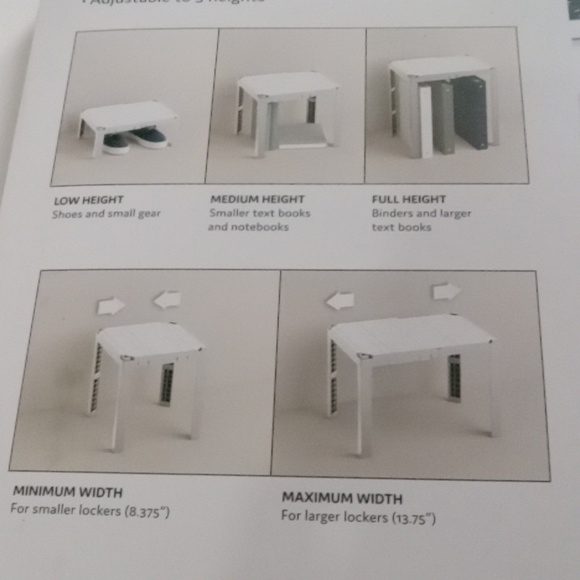 2 Way Adjustable Locker Shelf - Picture 3 of 10